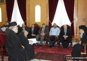 Встреча Блаженнейшего Патриарха с г-ном Рами Фелахом, представителями юриспруденции