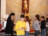IMG_0036أولاد مدرسة ألاحد في الناصرة وأبناء الطائفة ألاورثوذكسية في الرينة يزورون البطريركية