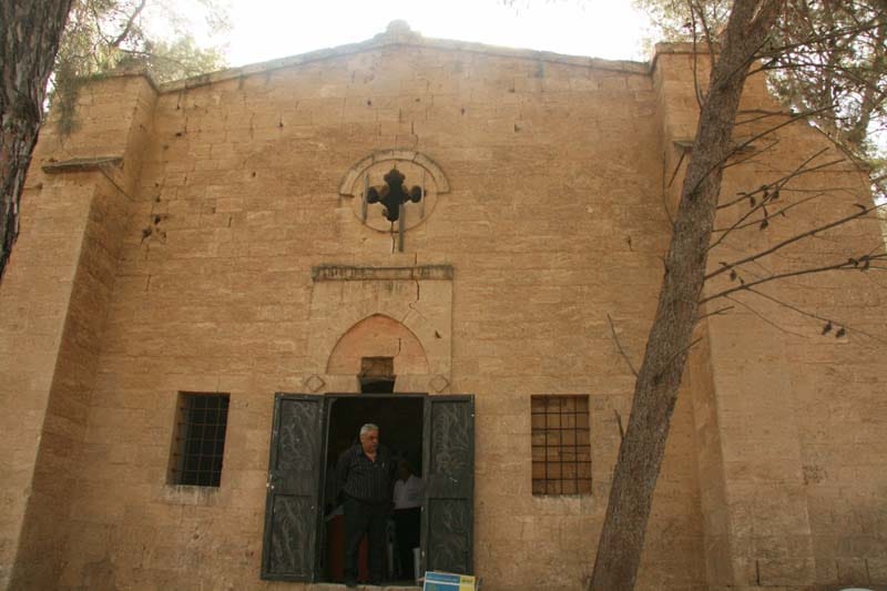 Exterior of the Church of Ascension and of Prophet Elias at Maaloul