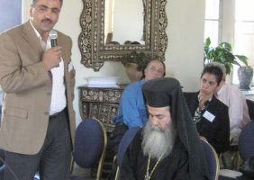 His Beatitude at the Council of the Religious Institutions of the Holy Land