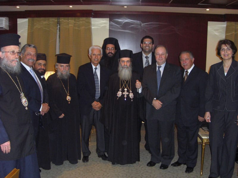 The reception of His Beatitude at the airport.