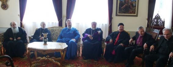 رئساء كنائس مجلس كنائس الشرق الاوسط في اسقفية قبرص