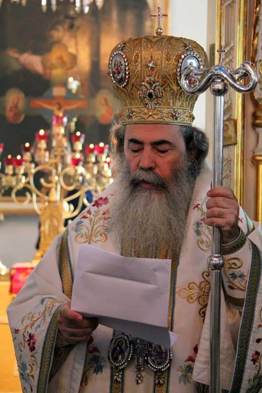 H.B. during His address on the Nativity of Theotokos at St. Nikolas in Joensuu.