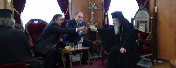 His Holy Beatitude meeting with the Minister Mr. Kulyniak.