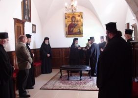 Blessing of the Holy Water at the new room of Epitropikon (meeting room)