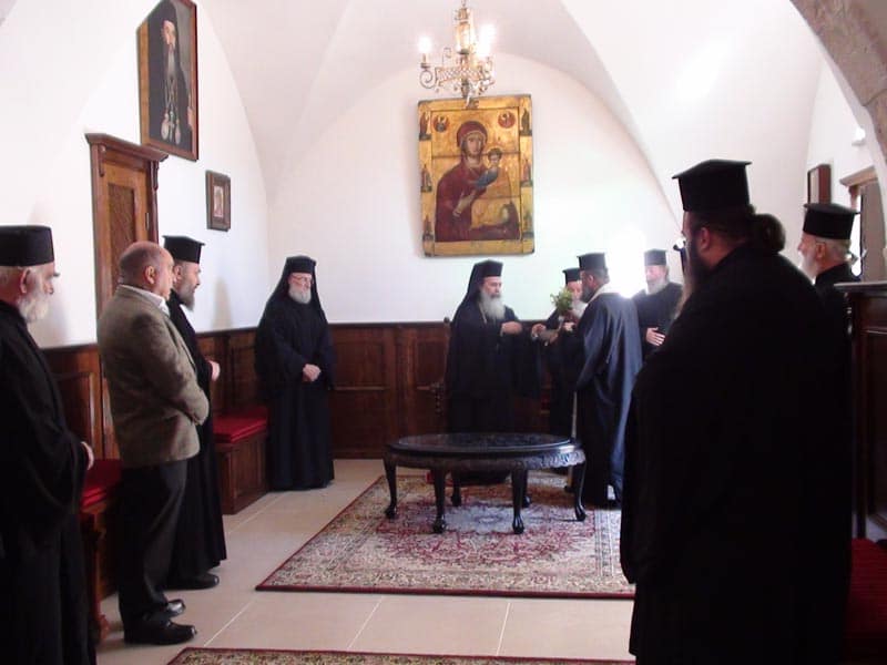 Blessing of the Holy Water at the new room of Epitropikon (meeting room)