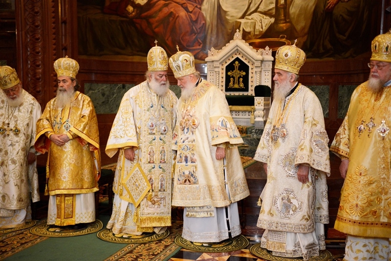 Блаженнейший Патриарх с членами Общины Бирзе