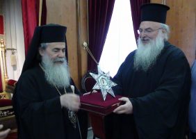 Архиепископ Иорданский с Блаженнейшим Патриархом