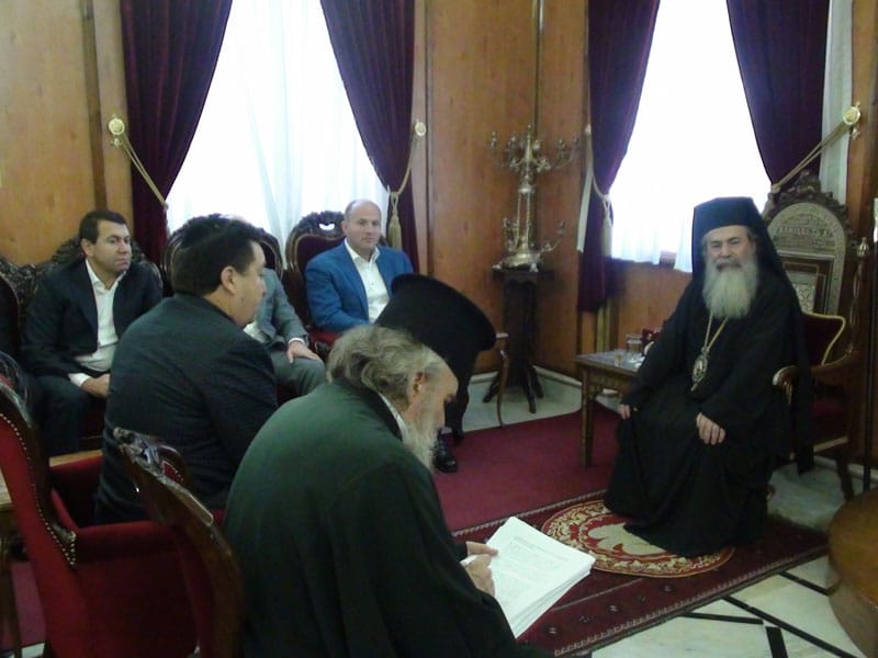 His Beatitude with distinguished personalities from Ukraine