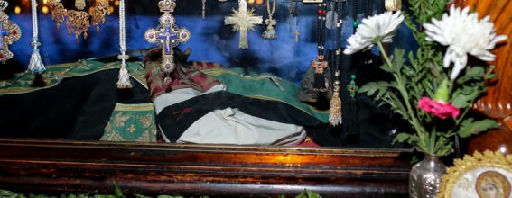 The holy relics of St Savvas the Consecrated