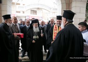Welcoming His Beatitude to the Church of the Holy Forefathers – Beit Sahour