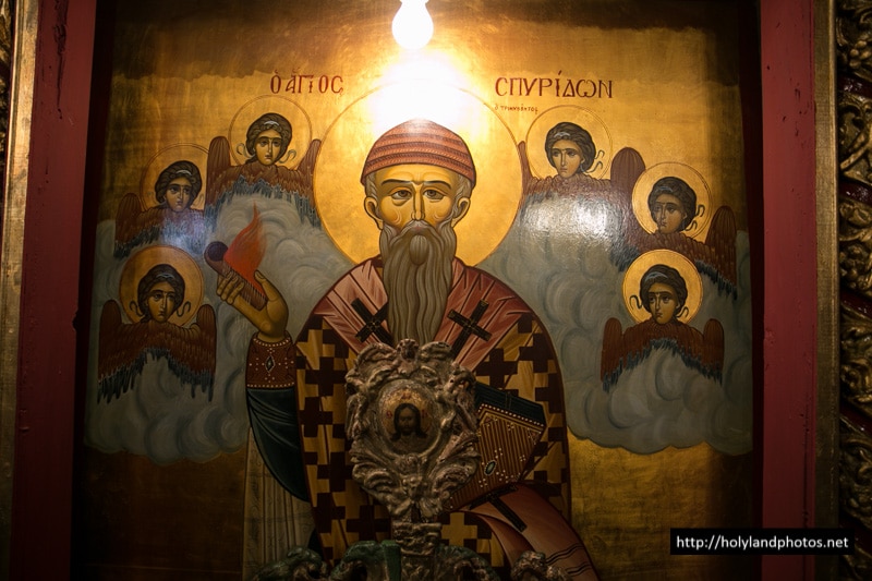 The holy icon of St Spyridon