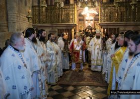 The divine Liturgy at the Holy Sepulchre