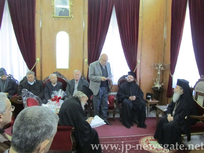 His Beatitude receives the Community of Abu-Snan