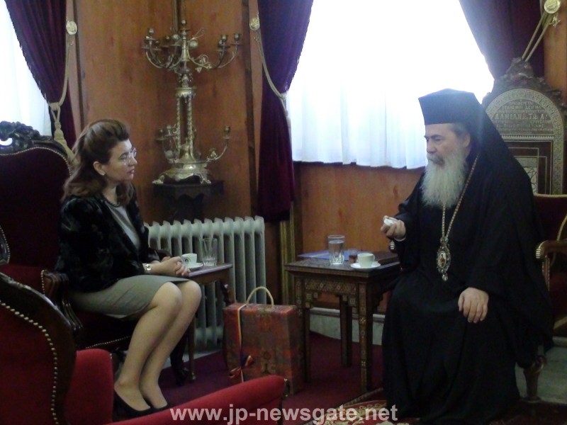 Встреча г-жи Посла Румынии с Блаженнейшим Патриархом