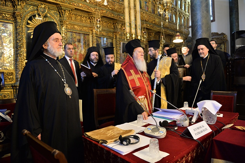 His All-Holiness the Ecumenical Patriarch on the second day of the Synaxis