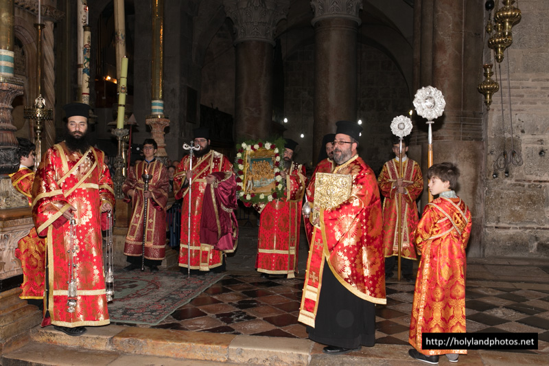 Прием Патриарха Иерусалимского в Пресвятом Храме Воскресения