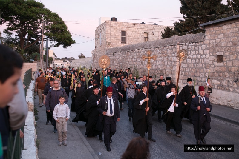 Procession from the Holy Monastery of Palm Sunday, at Bethphage