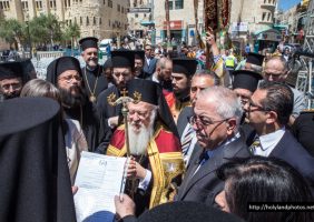 The Patriarchal Commissioner in Bethlehem welcomes His All-Holiness