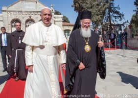 Вселенский Патриарх с Папой Римским Франциском