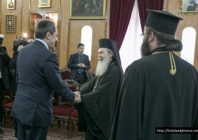 Премьер-министр Болгарии г-н Орешарский с Блаженнейшим Патриархом