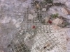 Damaged wire mesh