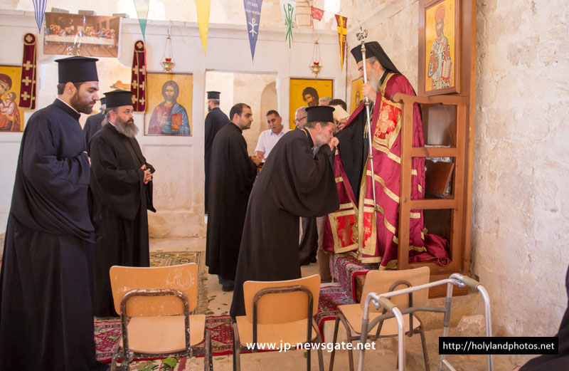 Блаженнейший Патриарх в монастыре Пророка Илии в Маалуле