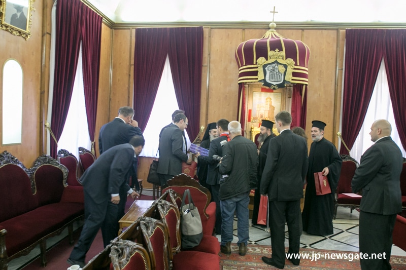 وزير الخارجية الاوكراني يزور بطريركية الروم الارثوذكسية