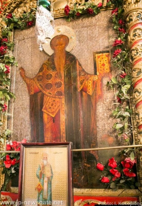 The icon of St James at the Church’s iconostasis