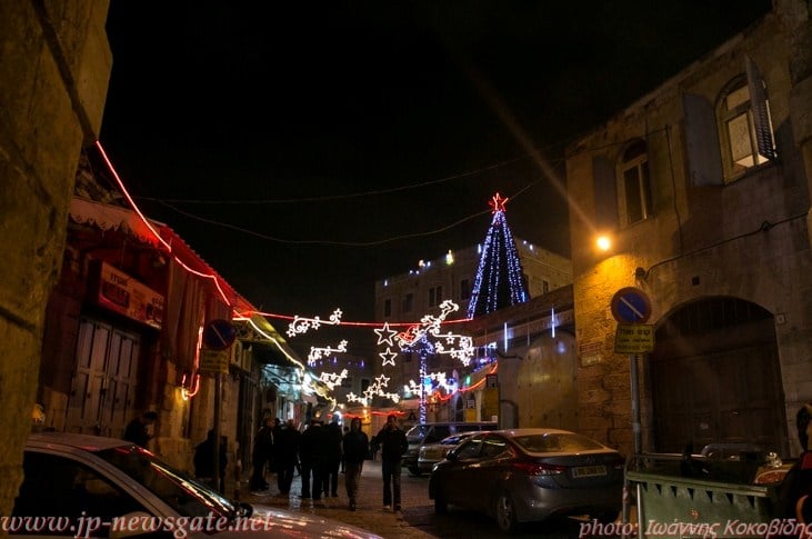 The Old City decorated for Christmas