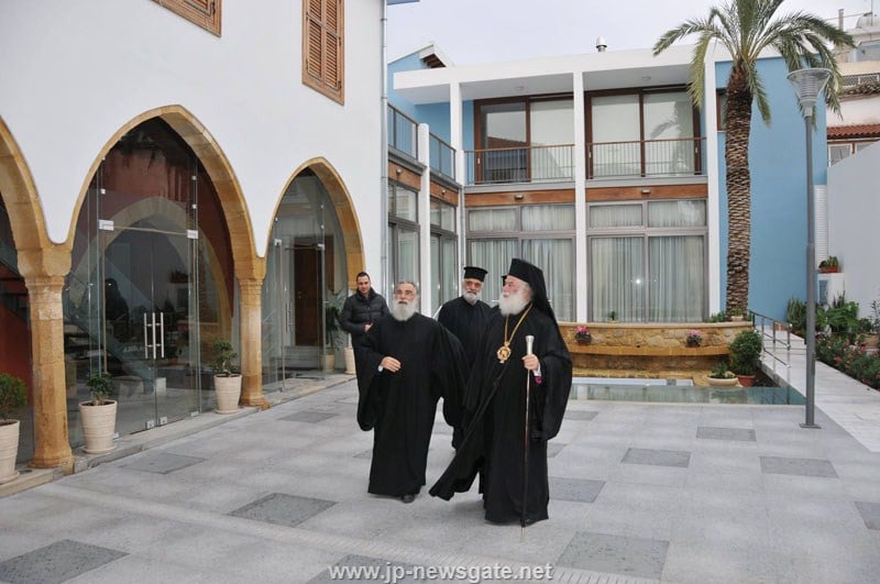 The Patriarch of Alexandria welcomed to the Exarchate of the Holy Sepulchre in Cyprus