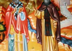 Образ Святых Георгия и Иоанна, покровителей монастыря
