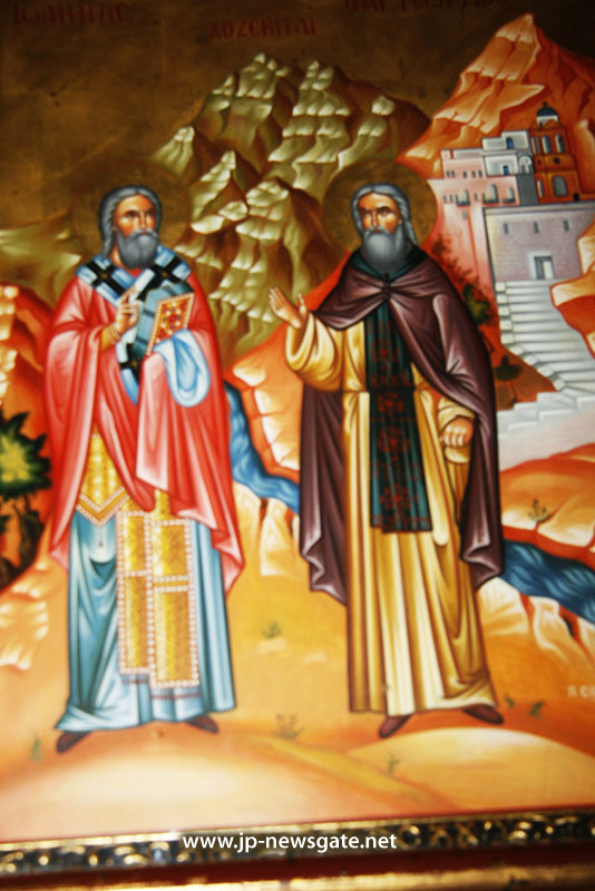 Образ Святых Георгия и Иоанна, покровителей монастыря