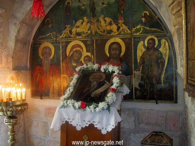 View of the interior of St Efthymios Monastery