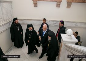 Братство Пресвятого Гроба Господня принимают Президента Израиля в Патриархате