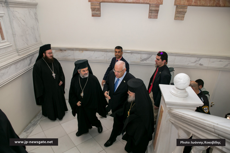 Братство Пресвятого Гроба Господня принимают Президента Израиля в Патриархате