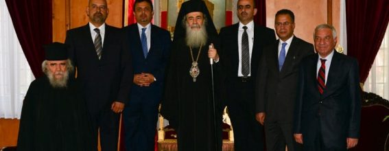 His Beatitude with the Delegation from Jordan