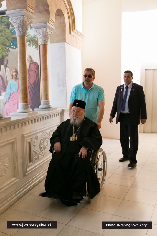 Kallinikos, former Metropolitan of Piraeus, arrives at the Patriarchate