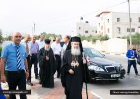 Блаженнейший Патриарх прибывает в храм Святого Георгия города Забабде