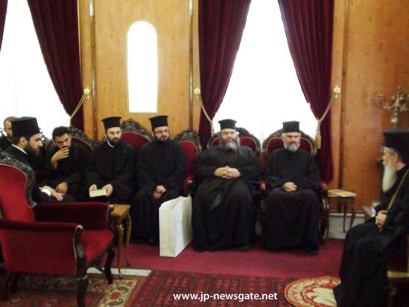 Блаженнейший Патриарх на встрече с Кипрской Духовной школой