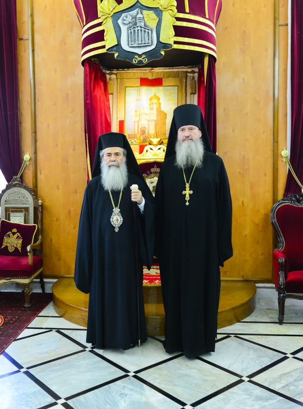 The Patriarch with the new Head of the MISSIA