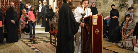 Nocturnal divine Liturgy at the Holy Sepulchre