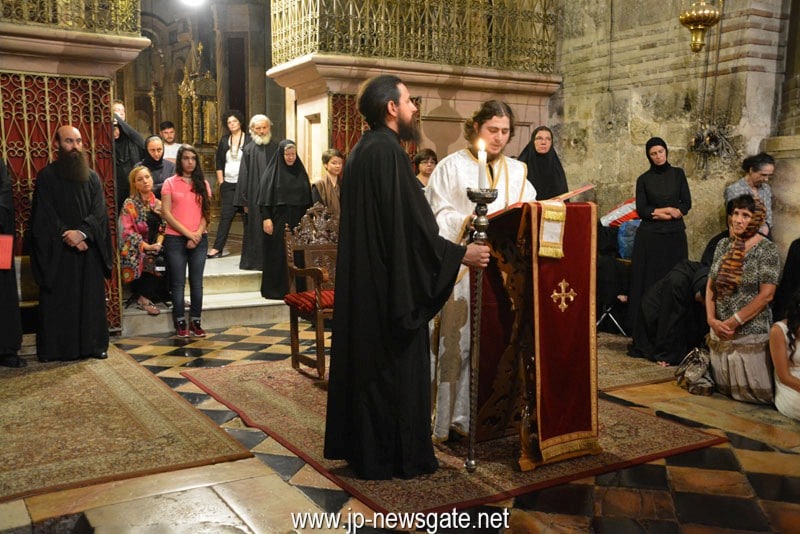 Nocturnal divine Liturgy at the Holy Sepulchre