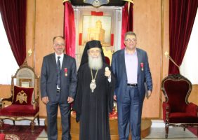 The Patriarch with Mr Kushek and Mr Houdalieh