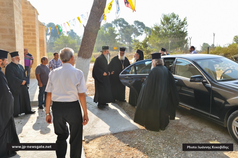 The Patriarch arrives at the Church of the Prophet Elias in Ma'lule