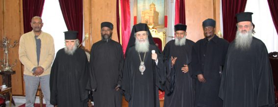 01 (1)وفد من الكنيسة ألاثيوبية في القدس يزور البطريركية