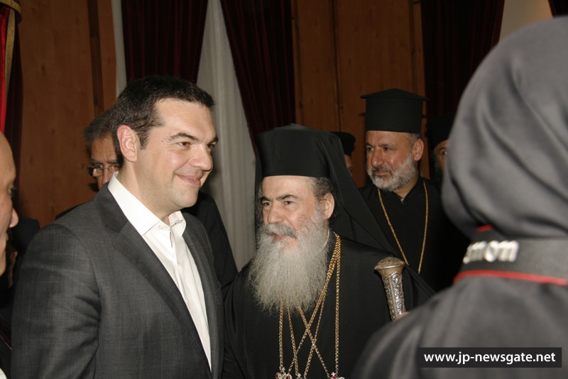 01رئيس وزراء اليونان يزور البطريركية الاورشليمية