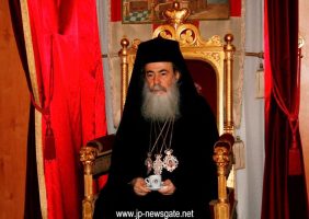 Patriarch Theophilos on the Throne