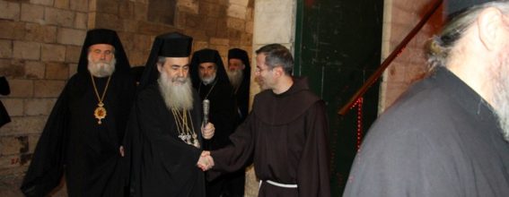 Святогробское Братство наносит визит Братству Францисканцев