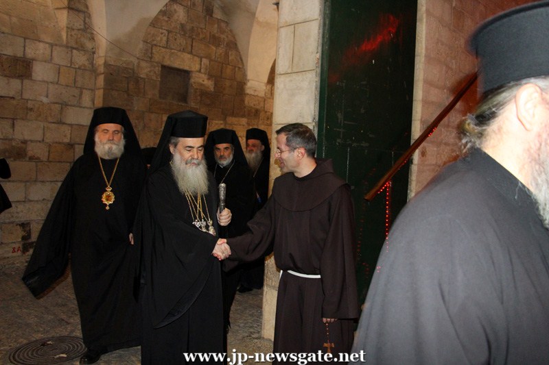 Святогробское Братство наносит визит Братству Францисканцев